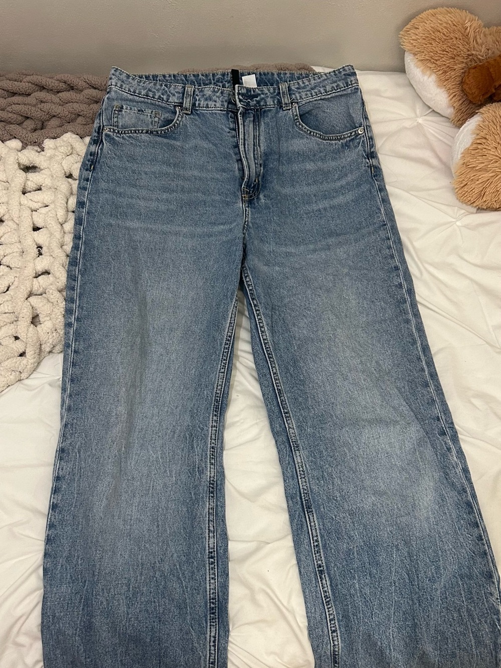 Divided Light Blue Straight Leg Jeans